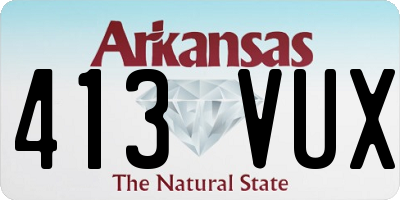 AR license plate 413VUX