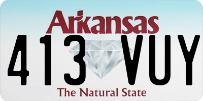 AR license plate 413VUY
