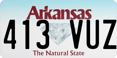 AR license plate 413VUZ