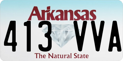 AR license plate 413VVA