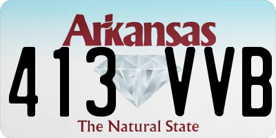 AR license plate 413VVB
