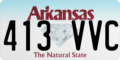 AR license plate 413VVC