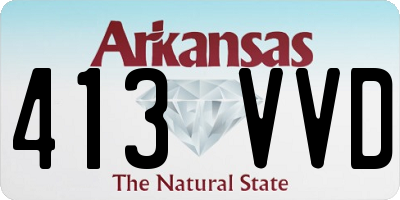 AR license plate 413VVD