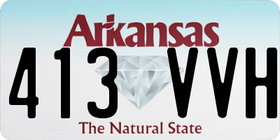 AR license plate 413VVH