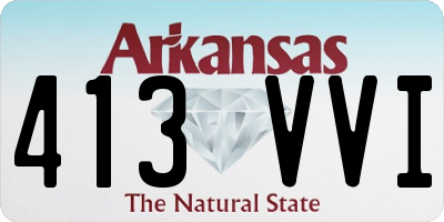 AR license plate 413VVI
