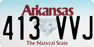AR license plate 413VVJ