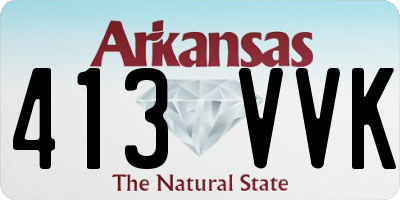 AR license plate 413VVK