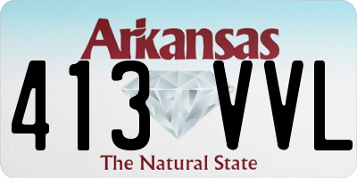 AR license plate 413VVL