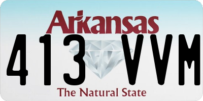 AR license plate 413VVM