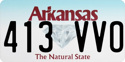 AR license plate 413VVO