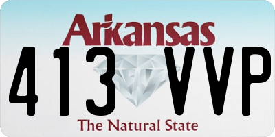 AR license plate 413VVP