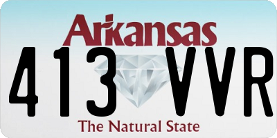 AR license plate 413VVR