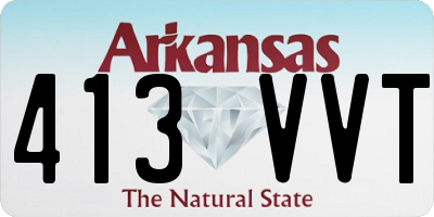 AR license plate 413VVT
