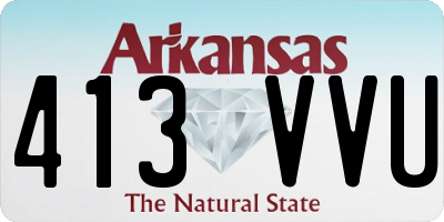 AR license plate 413VVU