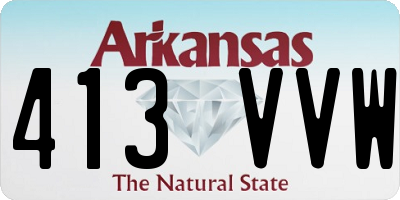 AR license plate 413VVW