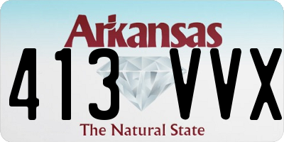 AR license plate 413VVX