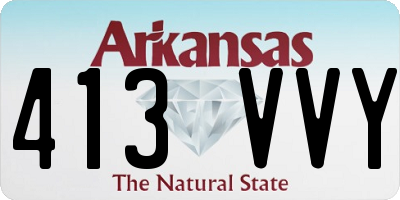 AR license plate 413VVY