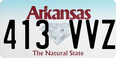 AR license plate 413VVZ
