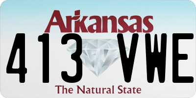 AR license plate 413VWE