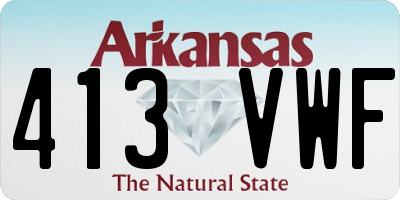 AR license plate 413VWF
