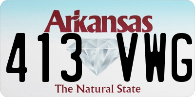 AR license plate 413VWG