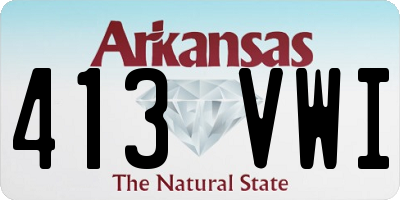 AR license plate 413VWI
