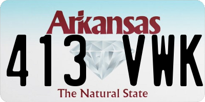 AR license plate 413VWK