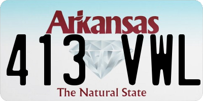 AR license plate 413VWL