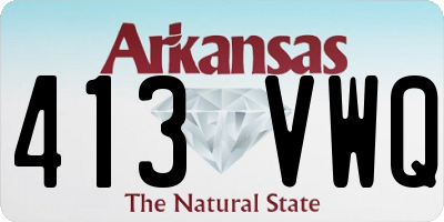 AR license plate 413VWQ