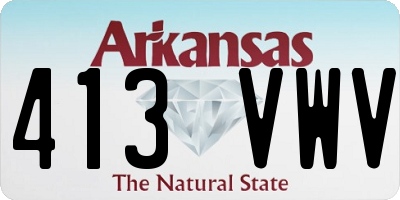 AR license plate 413VWV