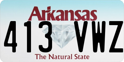 AR license plate 413VWZ