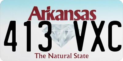 AR license plate 413VXC