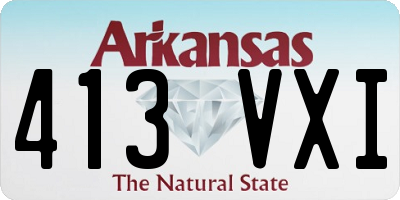 AR license plate 413VXI