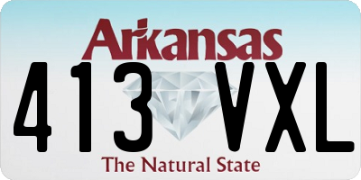 AR license plate 413VXL