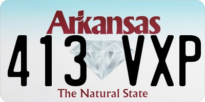 AR license plate 413VXP