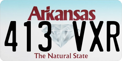 AR license plate 413VXR