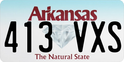 AR license plate 413VXS