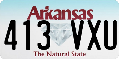 AR license plate 413VXU