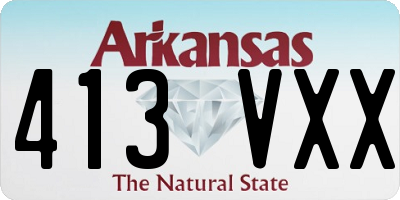 AR license plate 413VXX