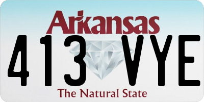 AR license plate 413VYE