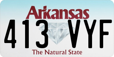 AR license plate 413VYF