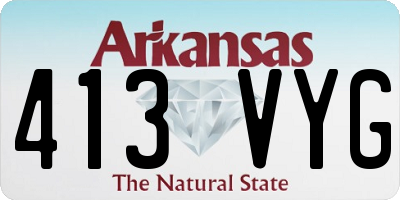 AR license plate 413VYG