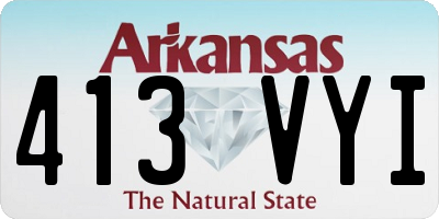 AR license plate 413VYI
