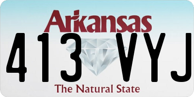 AR license plate 413VYJ