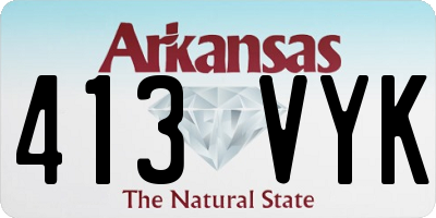 AR license plate 413VYK