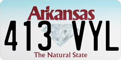 AR license plate 413VYL