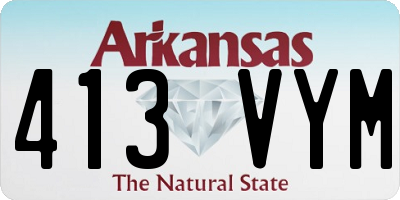 AR license plate 413VYM