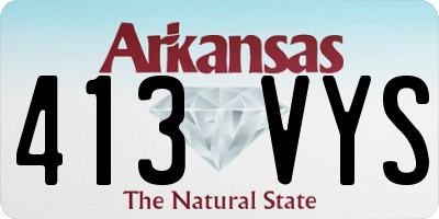 AR license plate 413VYS