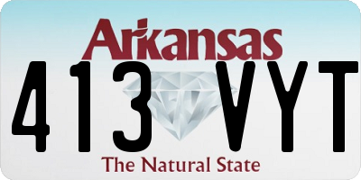 AR license plate 413VYT