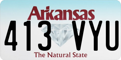AR license plate 413VYU